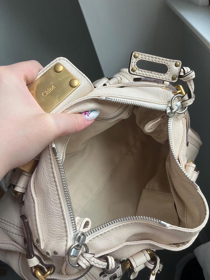 Chloe Paddington Cream Bag