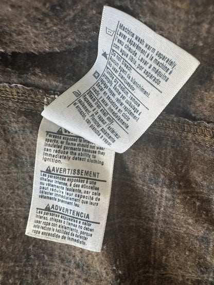 Carhartt Detroit Jacket Black Faded Brown Collar Size M J97 BLK RARE VTG Vintage