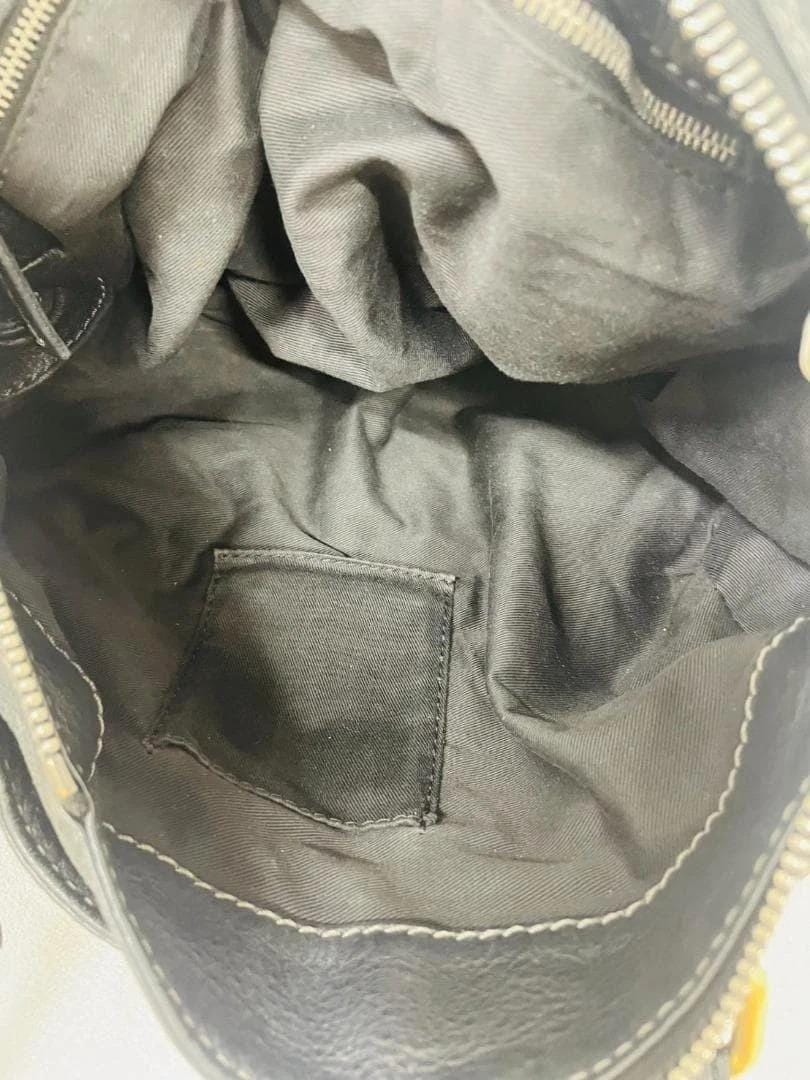 Chloe Paddington Leather Handbag Black Authentic