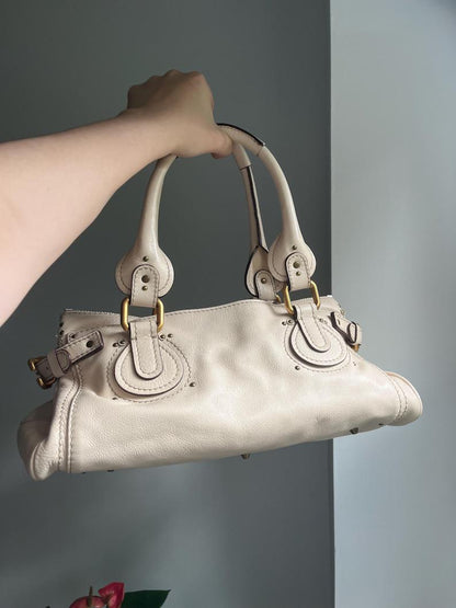 Chloe Paddington Cream Bag