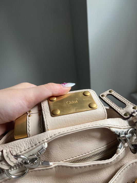 Chloe Paddington Cream Bag