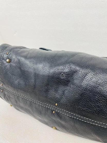 Chloe Paddington Leather Handbag Black Authentic